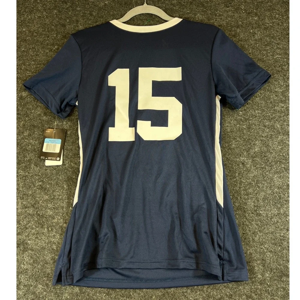 Nike Penn State Jersey Womens M Blue Lacrosse Dri Fit Swoosh NCAA Sample 707104
